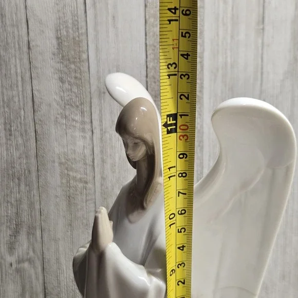 Lladro NAO An Angel's Prayer Porcelain Figurine Large Vintage Christmas - Picture 11 of 12